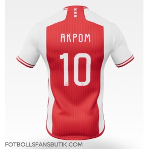 Ajax Chuba Akpom #10 Replika Hemmatröja 2023-24 Kortärmad